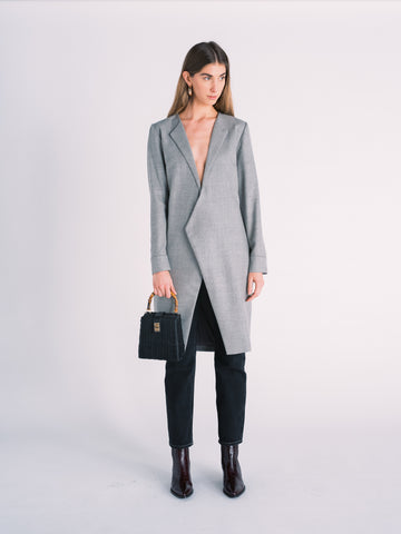 Vigor Coat in Heather Gray Wool