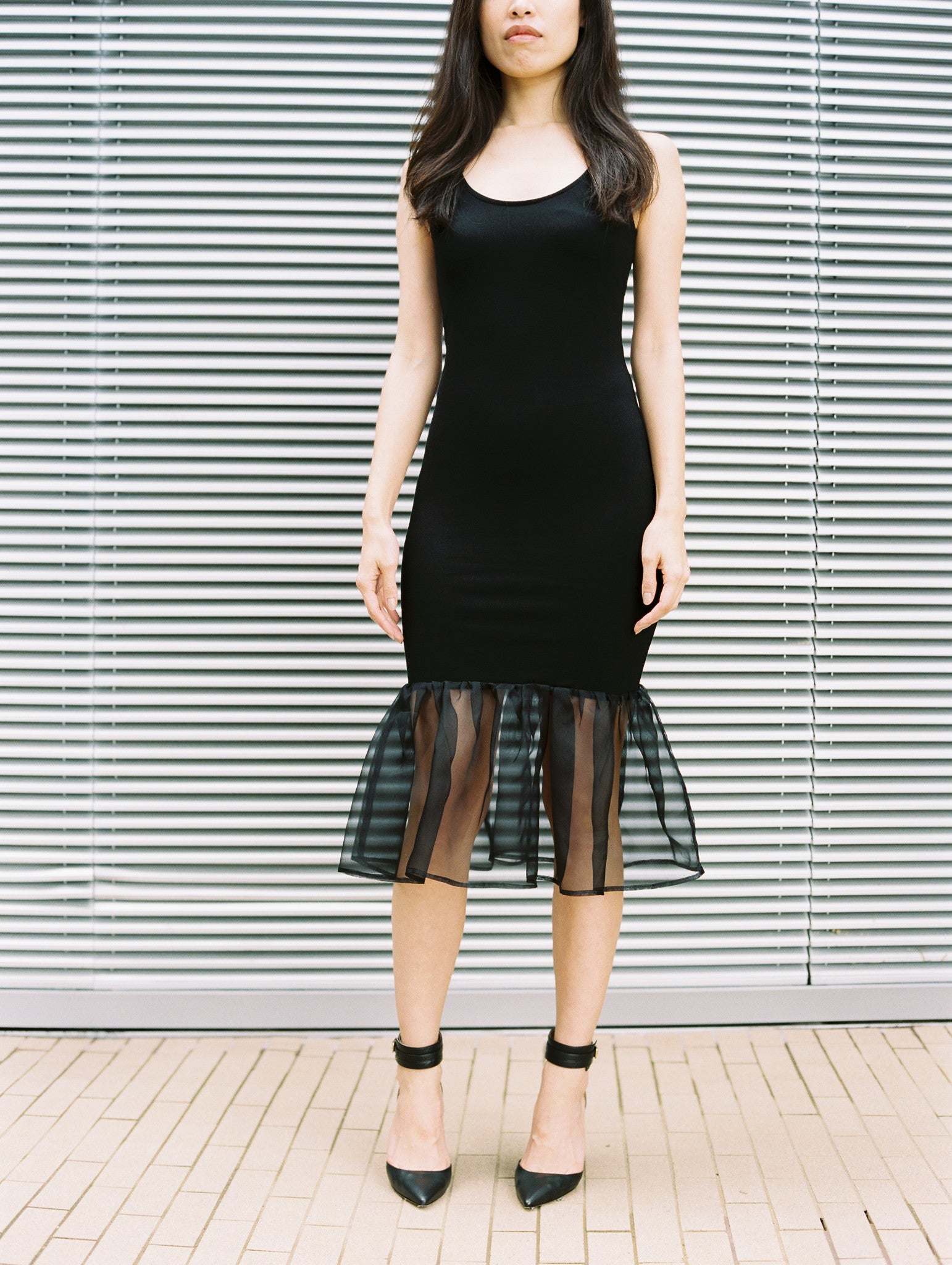 Trumpet Dress in Black