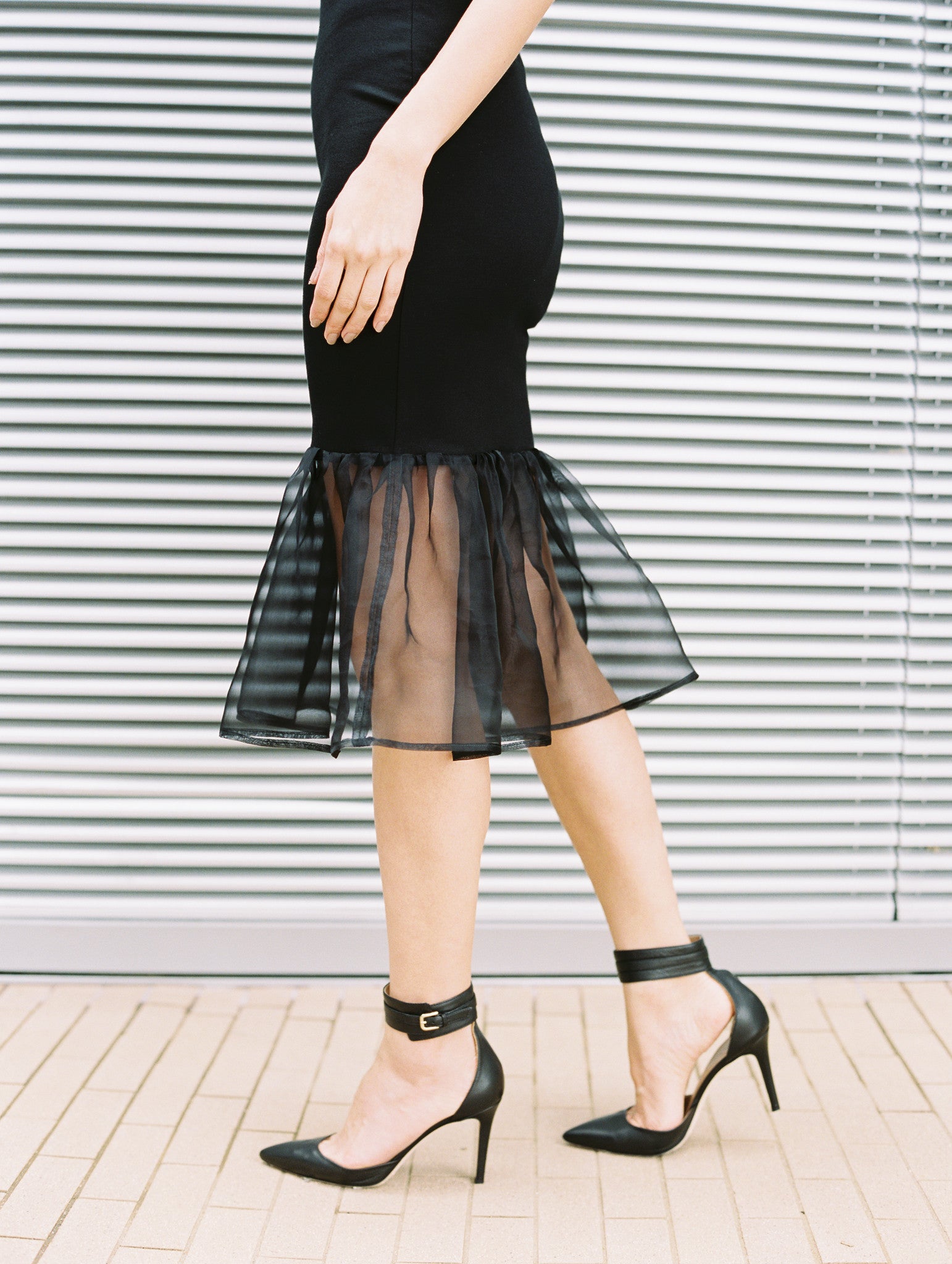 Trumpet Dress in Black