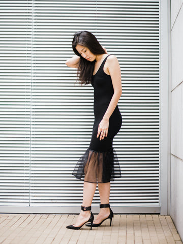 Trumpet Dress in Black