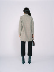 Coat with Pockets Peagreen Plaid