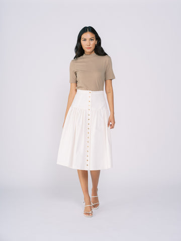 Plaid Navy Crop Top & Matching High-Waisted Slit Pencil Skirt