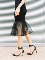 Trumpet Dress in Black