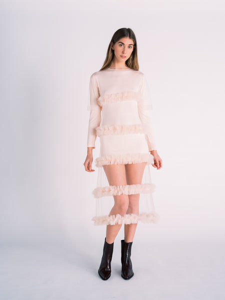 Tulle sale slip dress